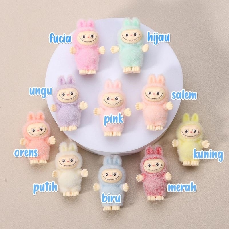 Jual Labubu mini / Labubu bludru / Boneka Labubu Mini / Mainan Miniatur ...