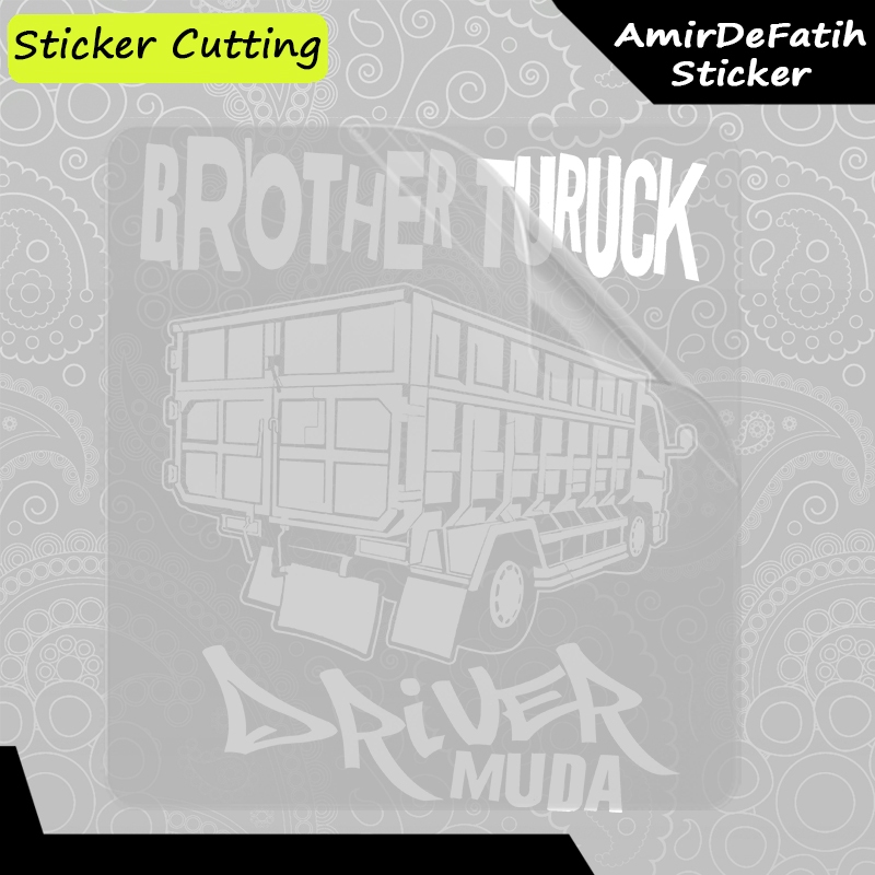 Jual Sticker Stiker Kaca Mobil Truk Dump Truck Brother Truck driver ...
