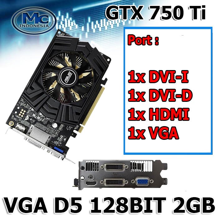 VGA GAMING Nvidia GeForce GTX 730 GTX 750 1GB 2GB 128BIT DDR5