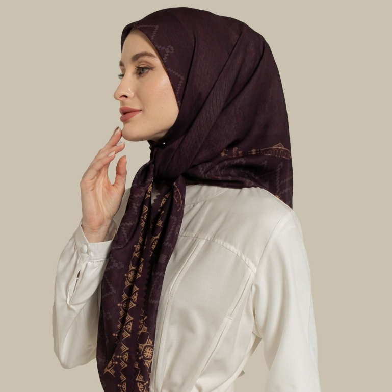 Wulang Narawangsa Hijab Segi Empat Musi Series Kerudung Segi Empat Hijab Motif Segi Empat Hijab Voal Premium