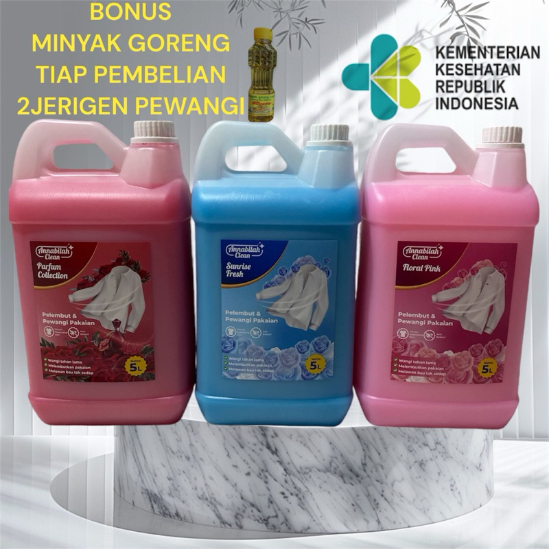 Jual ANNABILAH CLEAN Pewangi / Pelembut / Softener Pakaian Baju 5Liter
