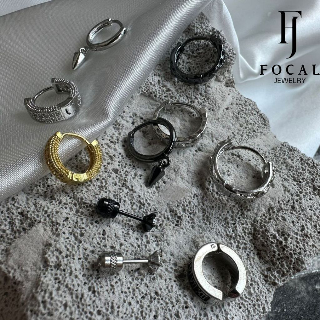 Jual Diamond Anting Tindik Copper Pria / Anting Tusuk Piercing 1PCS