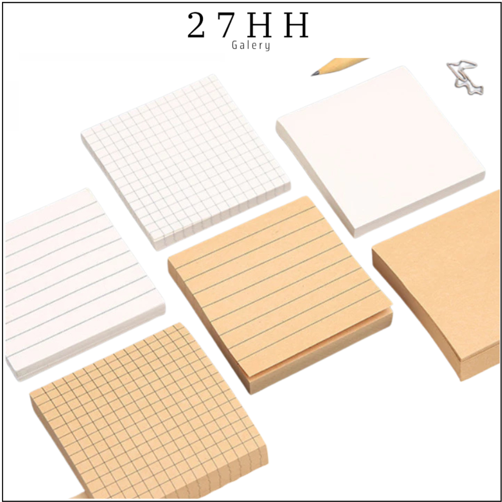 Jual 27 HH STICKY NOTE MEMO KRAFT PAPER /MEMOPAD STICKY NOTE VINTAGE ...
