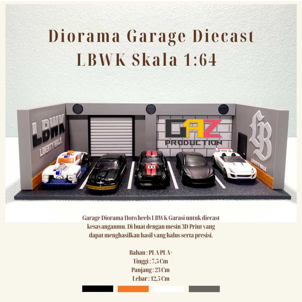 Jual Diorama LBWK Hotwheels Hot Wheels Rak Display Diecast Garage ...