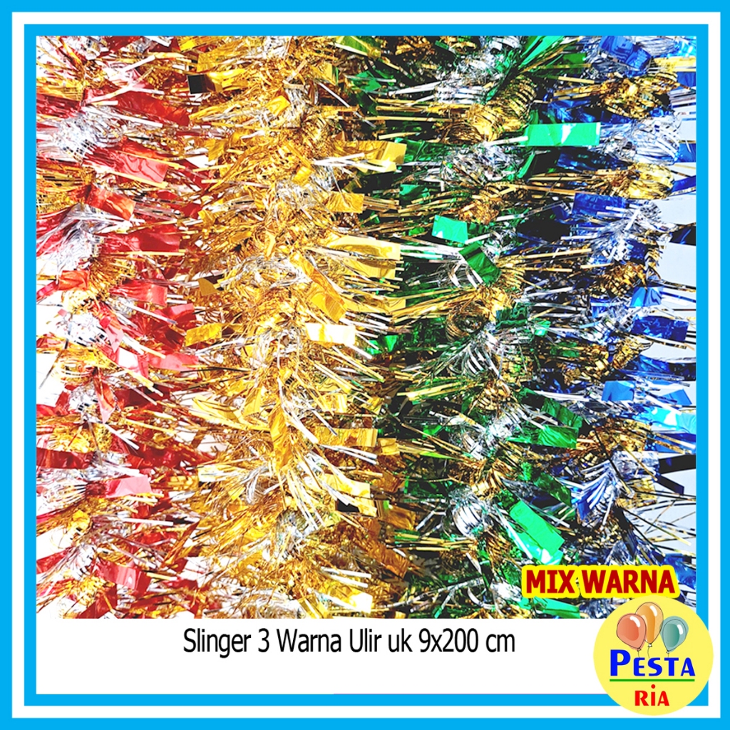 Jual Murah!! (1Pcs) Slinger 3 Warna Ulir Uk 9cmX2M, slinger natal ...