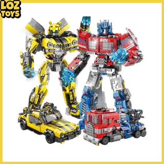 LOZTOYS Mainan Robot Mobil Block Building Susun Action Figure Brick Balok Car Robot 2in1 Blok Bangunan