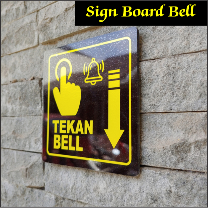 Jual Sign Board Bell Rumah / Papan Tanda Bell Akrilik Outdoor ...