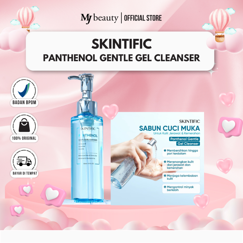 Jual SKINTIFIC Gentle Gel Cleanser 120ml Facial Wash Acnes Face