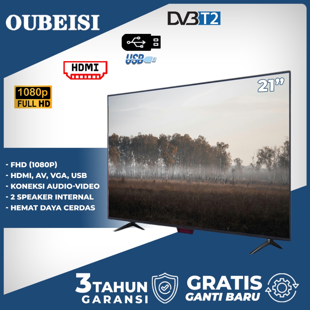 Jual OUBEISI TV TV LED 19/21/22/24/25/27 inch TV Digital Televisi Murah ...