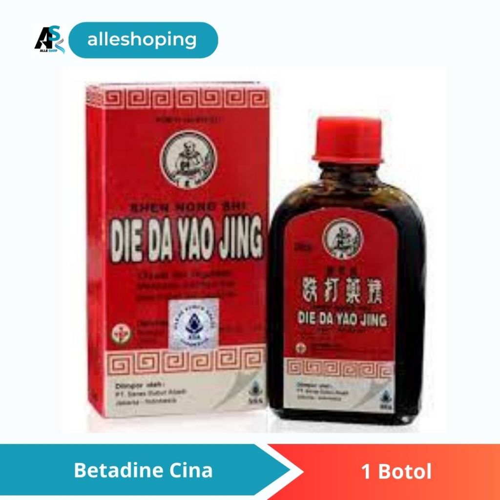 Die Da Yao Jing - Obat Merah Cina - Betadine China - Luka Ringan