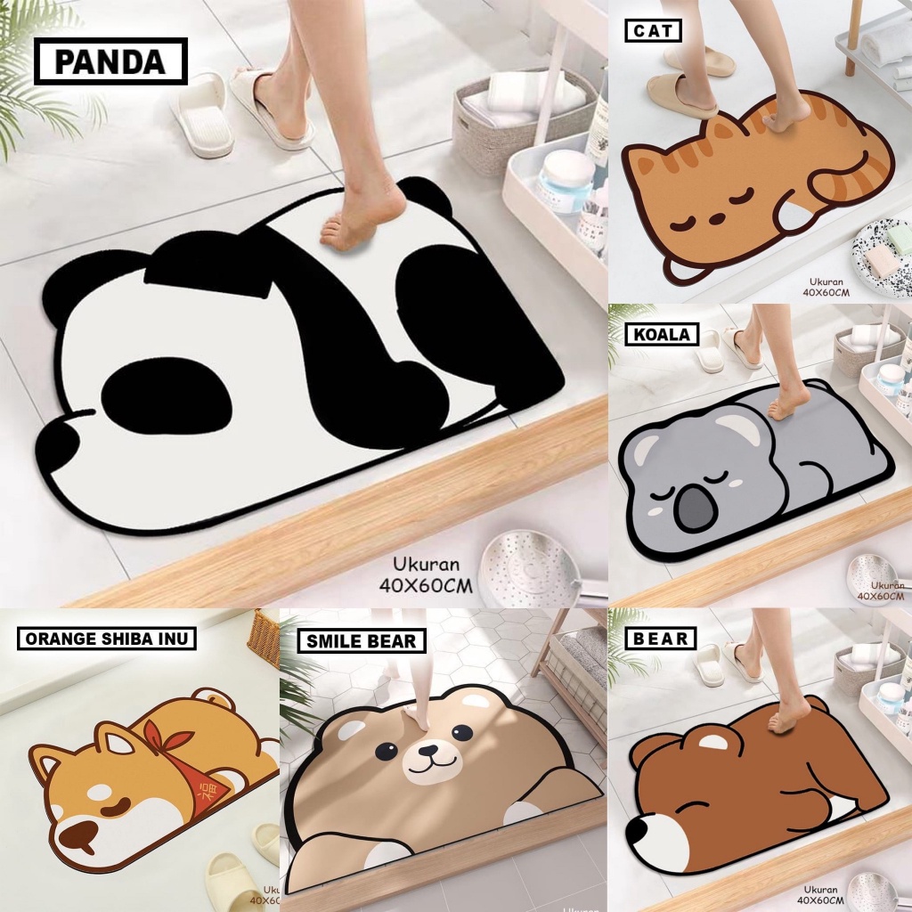 Jual 1 Keset Diatomite Keset Lantai Kamar Mandi Cepat Kering Anti Slip