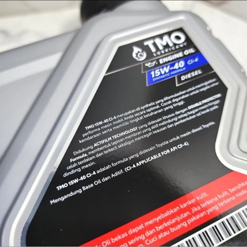 Jual ALL NEW BARCODE! Toyota Motor Oil/ TMO Hitam DIESEL 15W-40 1 Liter ...