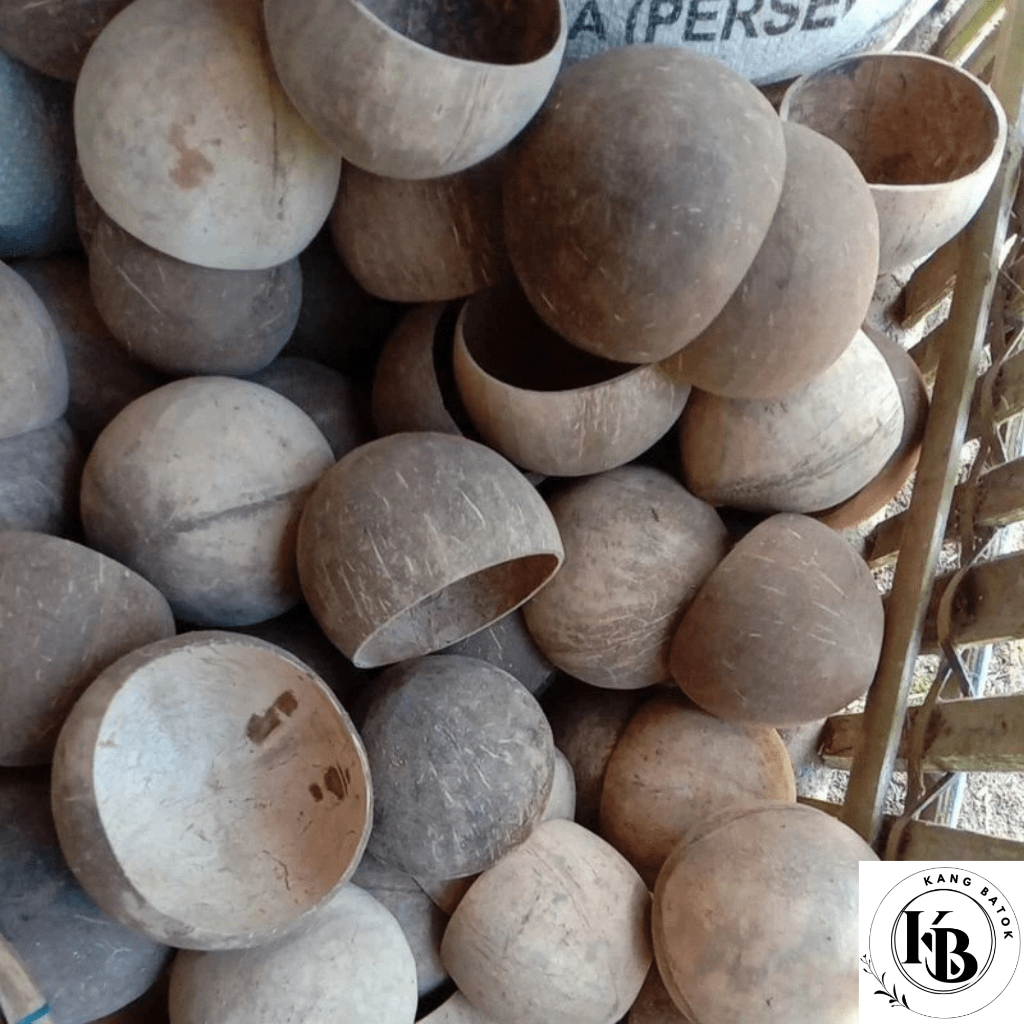 Jual batok kelapa belah, bahan kerajinan, batok natural dan poles ...