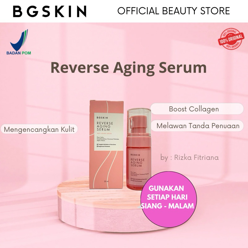 Jual BGSKIN REVERSE AGING SERUM | Meremajakan Kulit Melawan Tanda ...