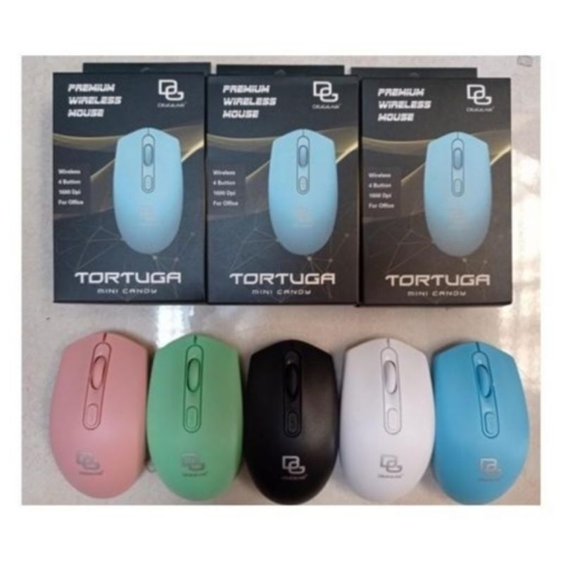Jual MOUSE DIGIGEAR WIRELESS TORTUGA MINI CANDY | Shopee Indonesia
