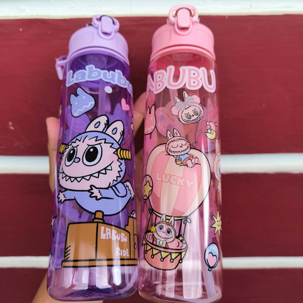 Jual BOTOL Minum LABUBU anomali tung tung sahur Capybarra Transparan ...