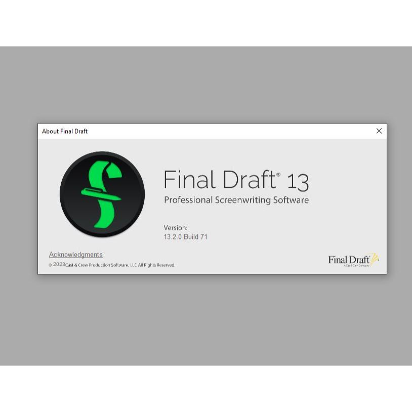 Jual Final Draft - Professional script Full Version | Shopee Indonesia