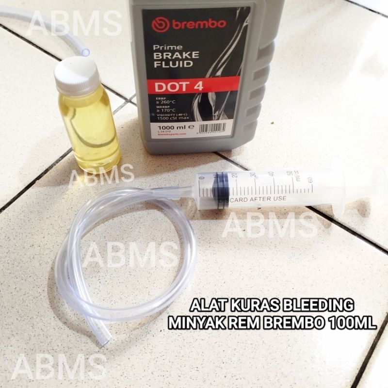 Jual ALAT KURAS BLEEDING MINYAK REM ORIGINAL BREMBO DOT 4 ALAT KURAS ...