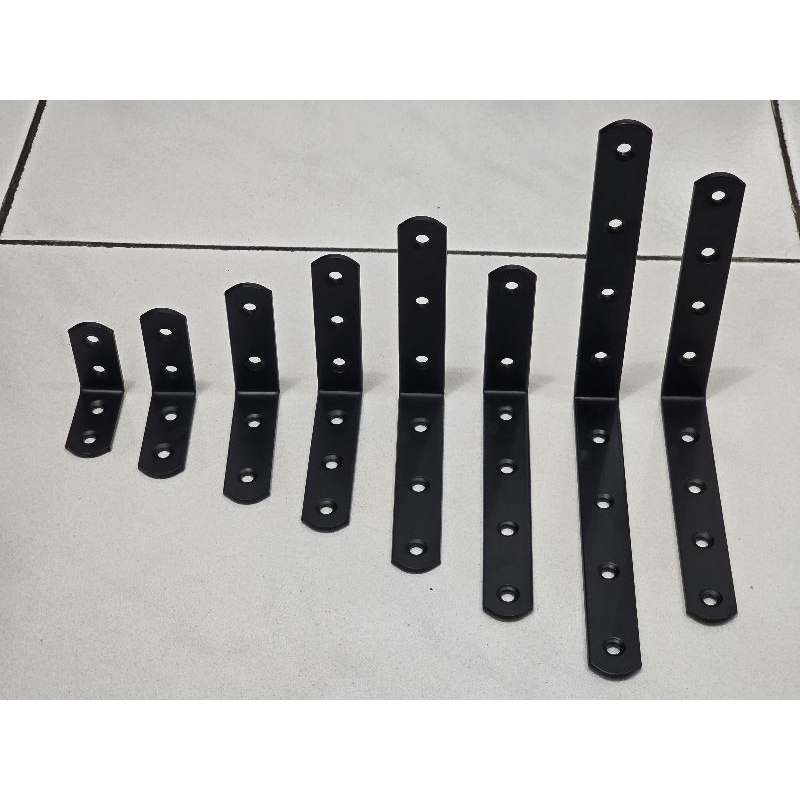 Jual Siku Penyangga Rak BLACK 3mm | Shopee Indonesia