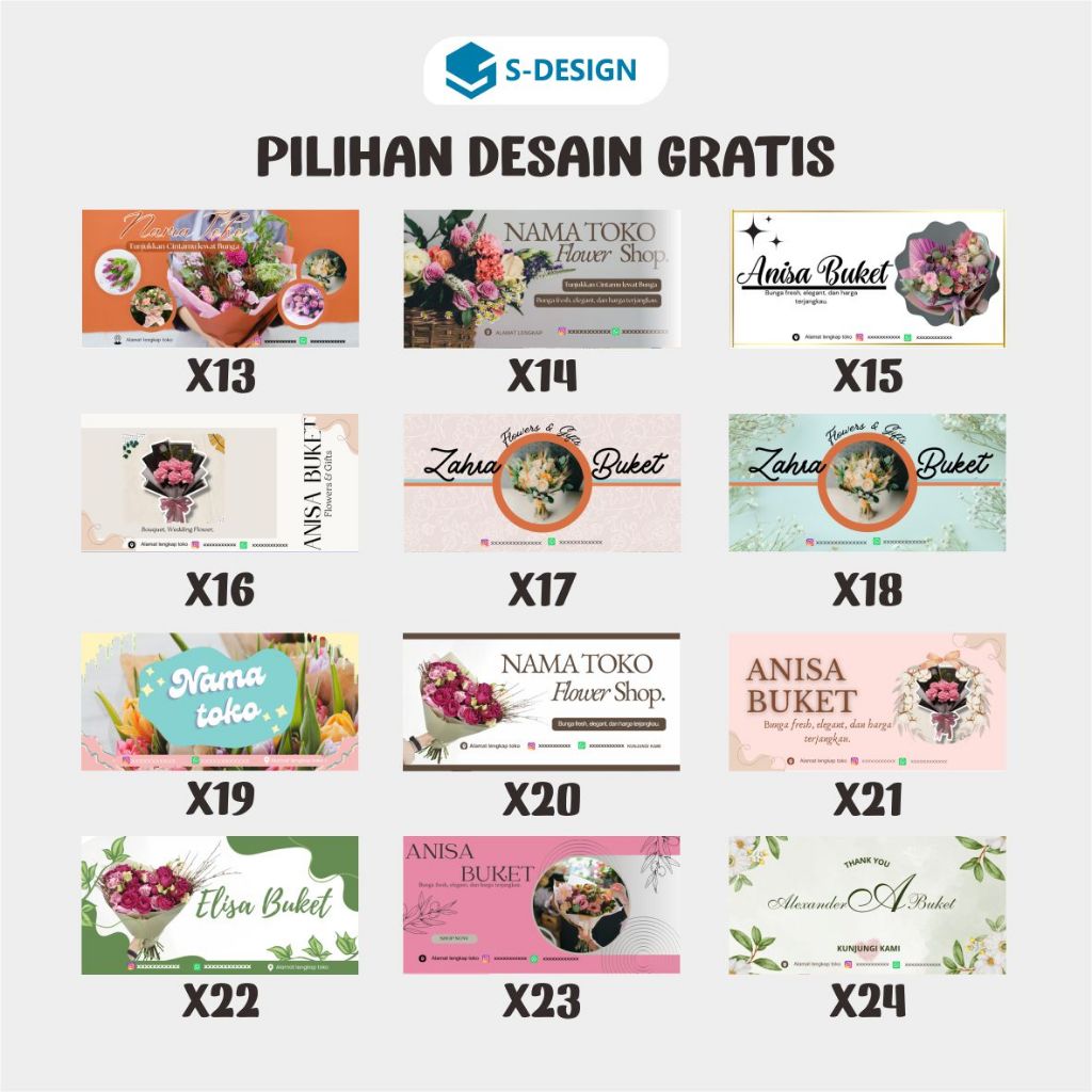 Jual STIKER BUKER / STICKER BUKET / STIKER BOUQKET / STICKER BOUQET ...