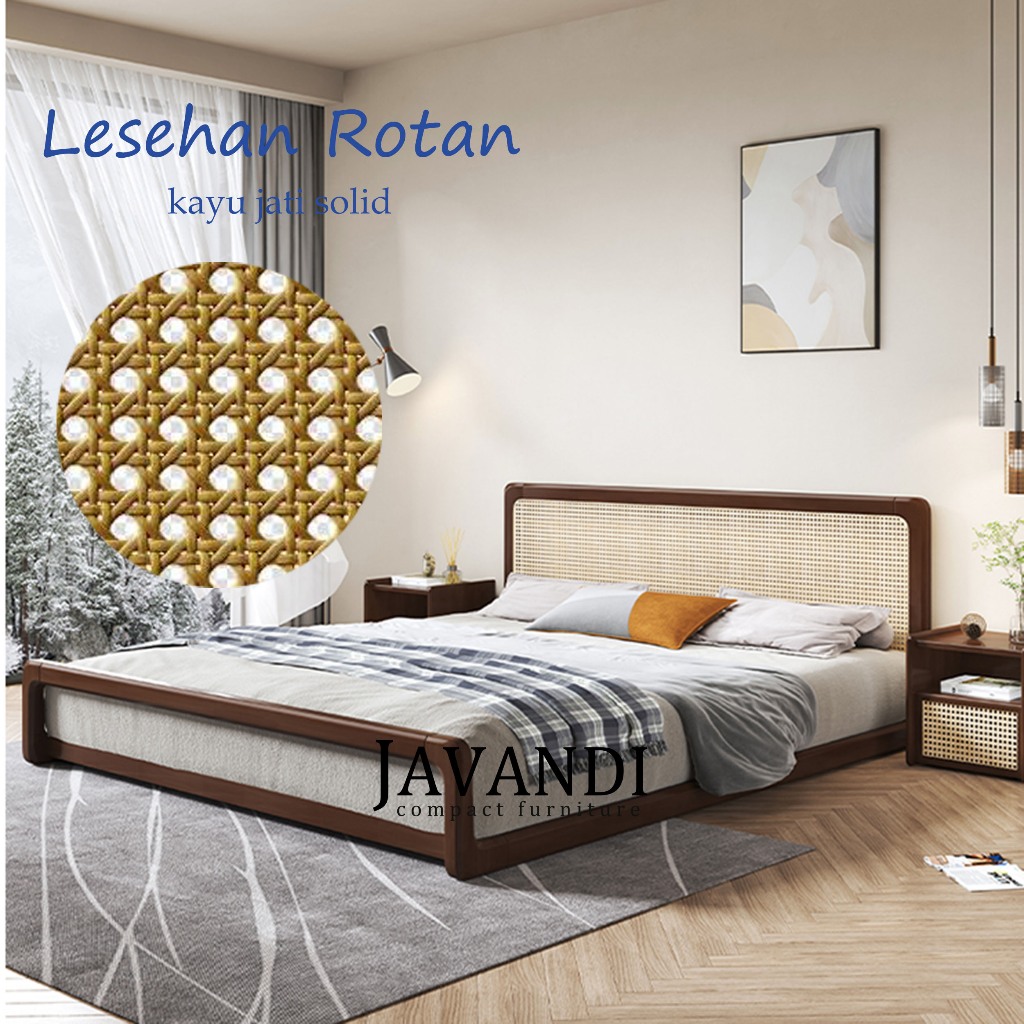 Jual JAVANDI Divan Rotan Furniture Bed Dipan Tempat Tidur Kayu Divan ...