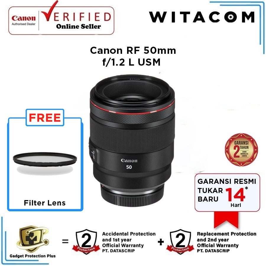 Product image Lensa Canon RF 50mm f/1.2L USM - Garansi Resmi