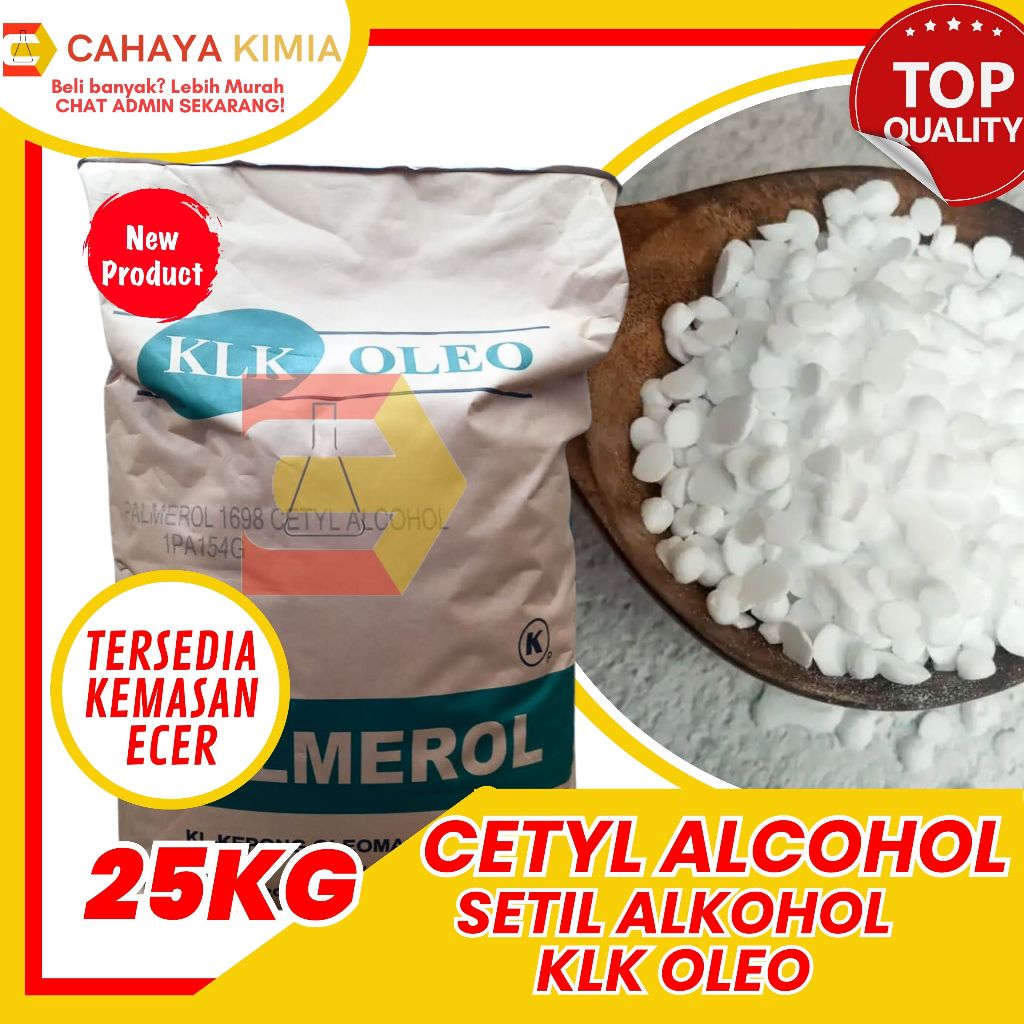 Jual CETYL ALCOHOL / SETIL ALKOHOL / CETYL ALKOHOL - 25KG - INSTANT ...