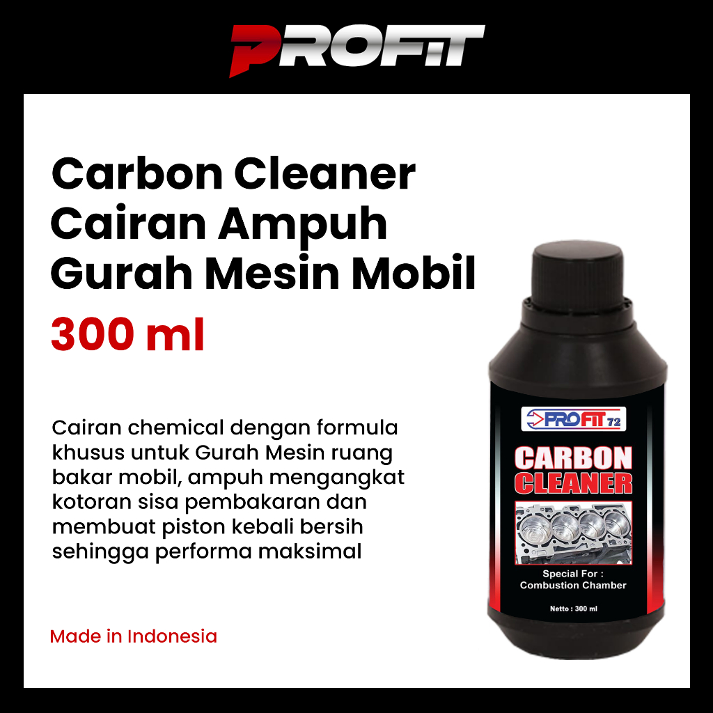 Jual Profit Carbon Cleaner Liquid 300ml Cairan Tune Up Mobil Motor ...