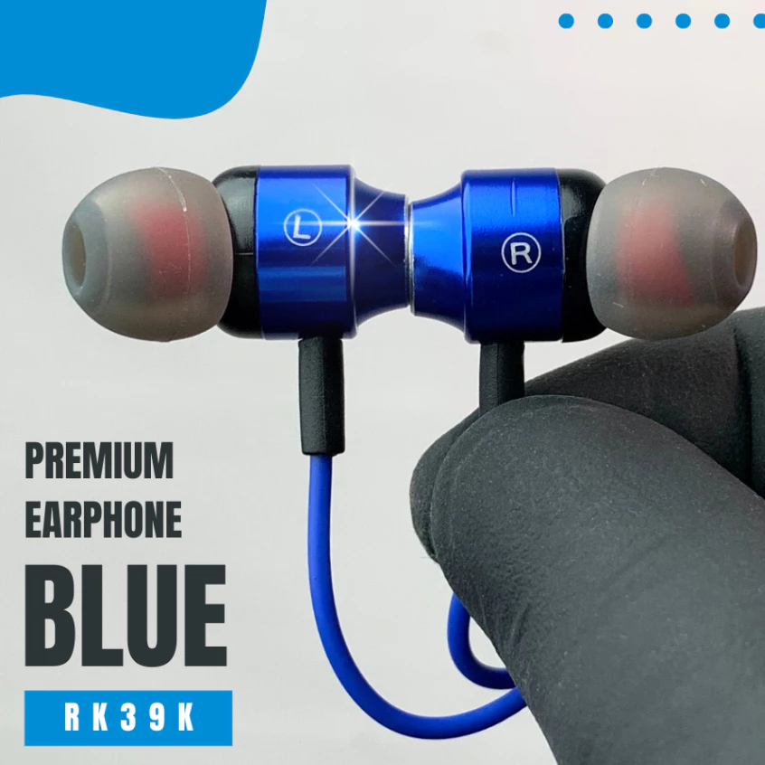Handsfree / Earphone Roker Blue RK39K
