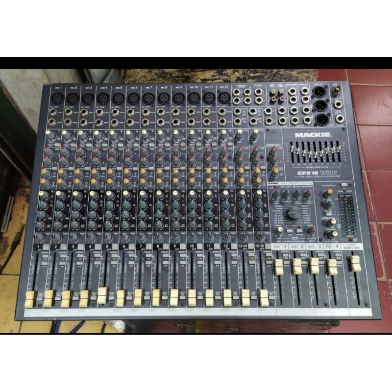 完動品 美品 MACKIE CFX16 MIXER アナログミキサー 弱め 16ch