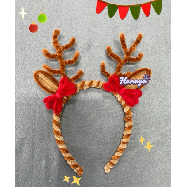 Jual Bando natal / bando kawat bulu / bando rusa / bando santa | Shopee ...
