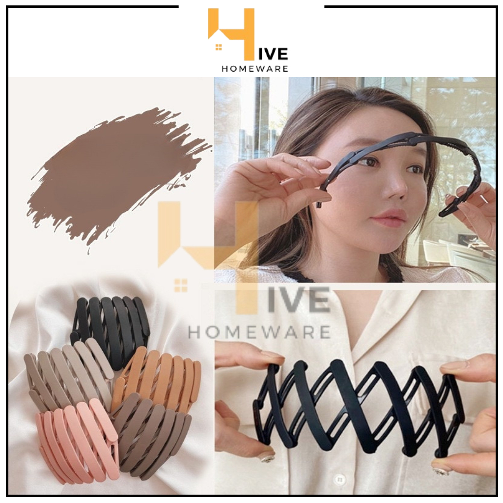 Jual HIVE Bando Rambut Lipat Fashion Style Korea Magic / Hairband Magic ...