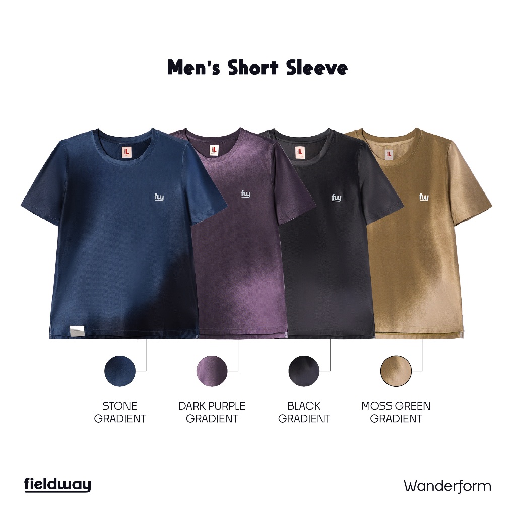 Jual Fieldway Men’s Short Sleeve - Wanderform - Running Jersey | Shopee ...