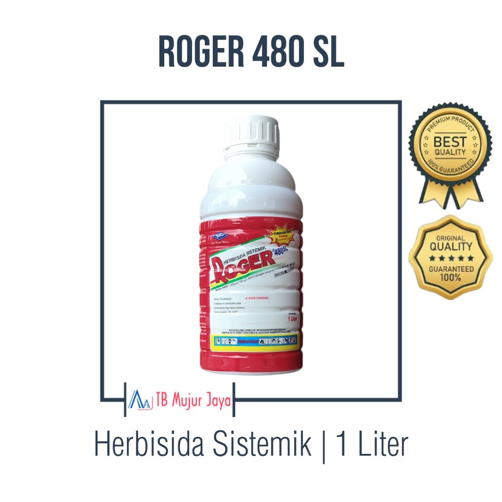 Jual ROGER 480 SL Herbisida Obat Pembasmi Rumput Sistemik Glifosat 1 ...