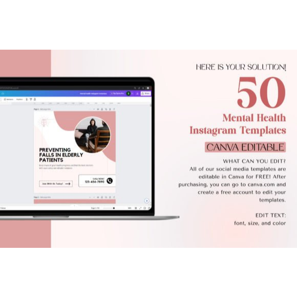 Jual Paket Sosial Media Templat Instagram Kesehatan Mental | Shopee ...