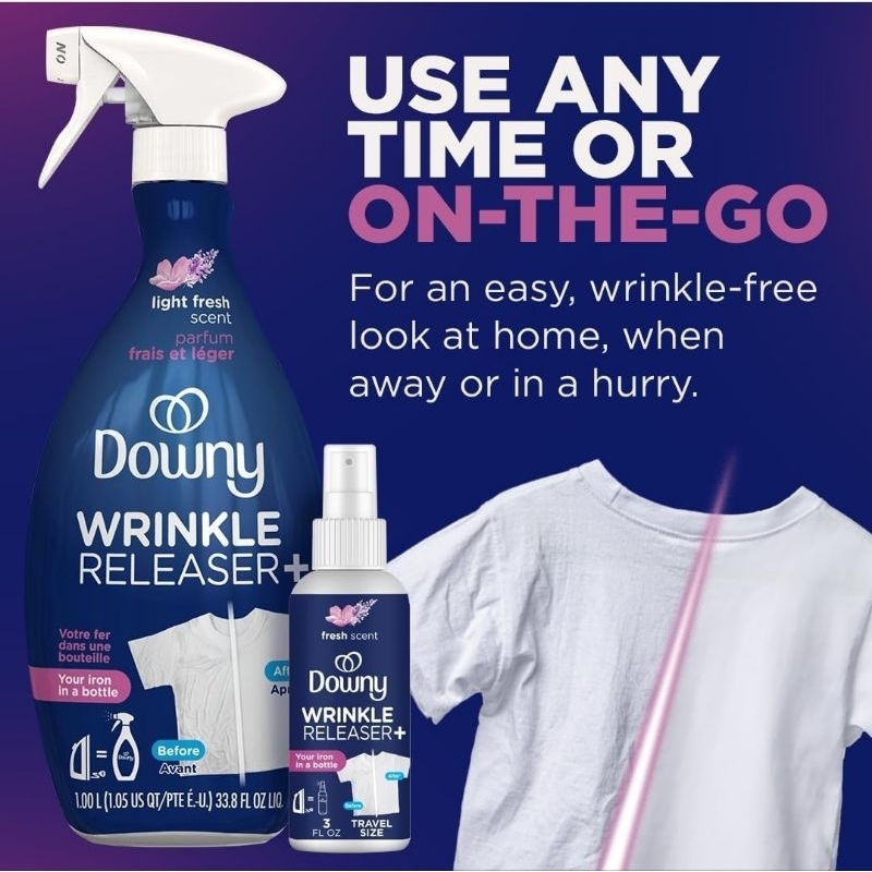 Jual Downy Wrinkle Release Spray Plus 33.8 Oz / 3 Oz | Shopee Indonesia