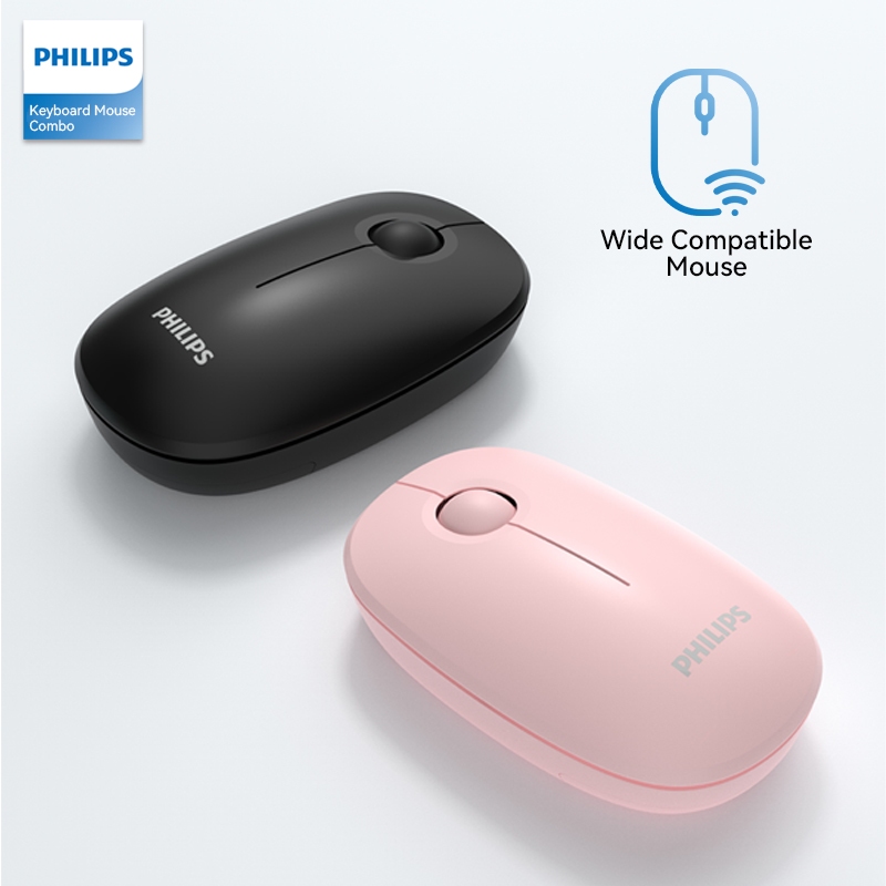Promo Philips Mouse Wireless Optical 1600 DPI - SPK7374 Diskon 45% di