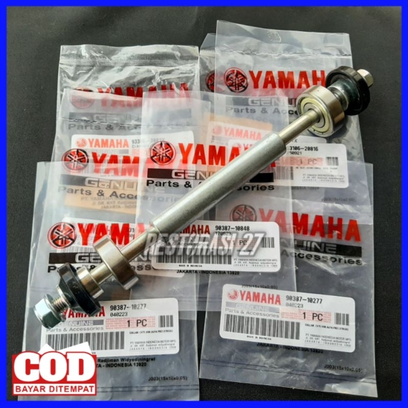 Jual Satu Set As Bearing bosh Seal Roda Depan Yamaha Nmax As Roda depan ...