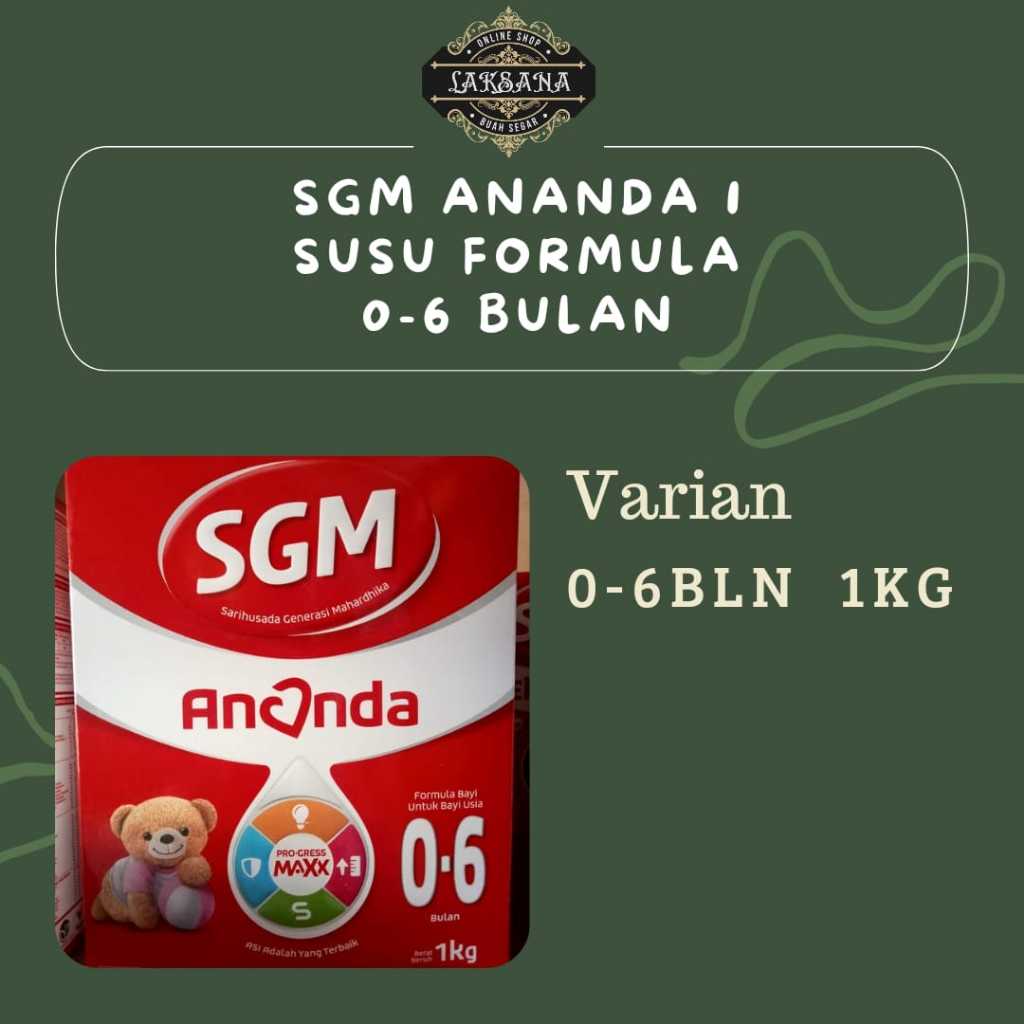 Jual SGM Ananda 1 Susu Formula 0-6 bulan 1kg | Shopee Indonesia