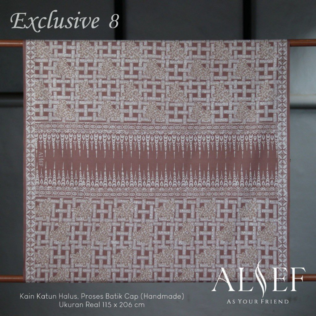 Sarung Batik Alief Asli Cap Handmade Exclusive Series Dua Warna
