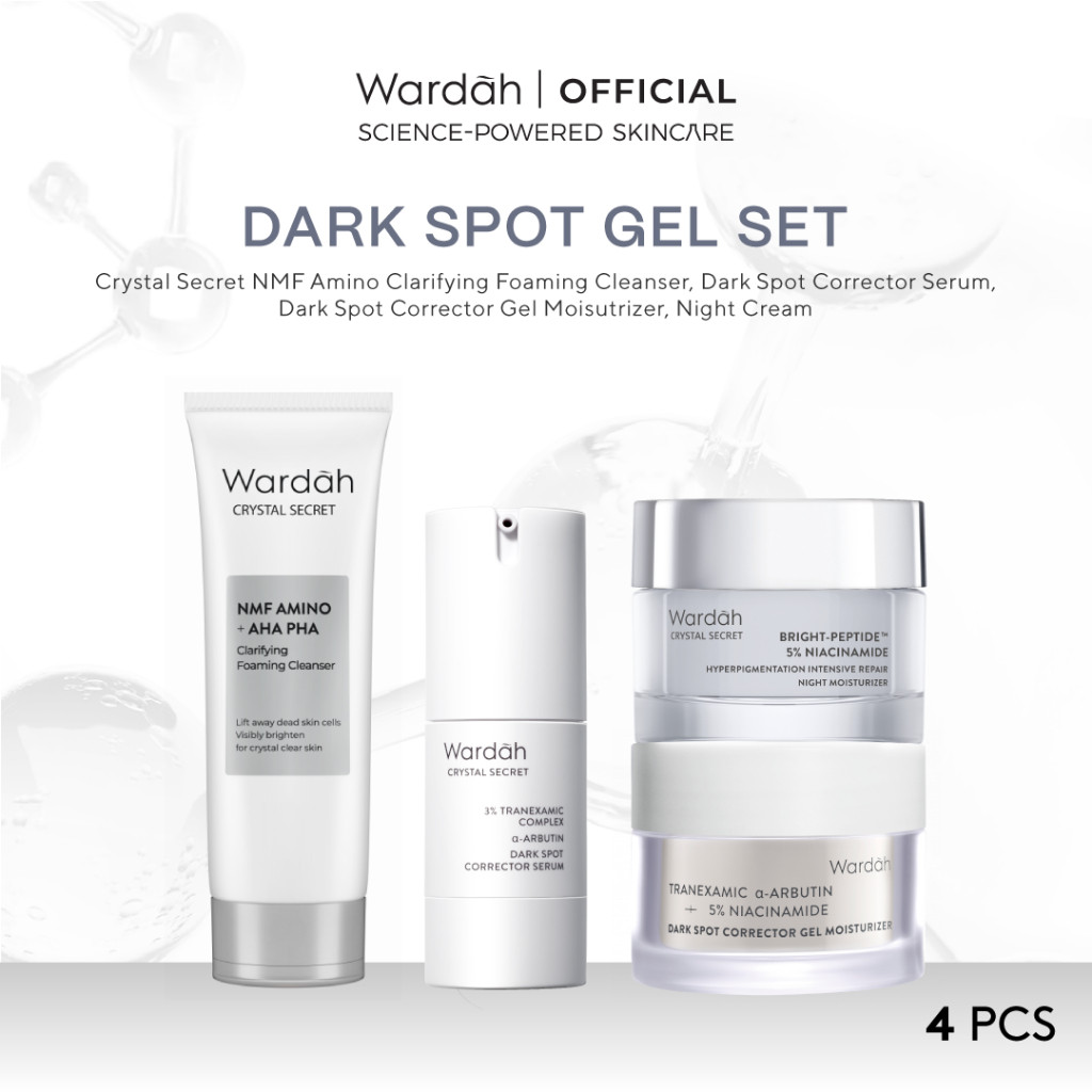 Wardah Paket Essential - Serum + Moisturizer + Cleanser - Azeclair Acne Set / Vit C Healthy Glow / Tranexamic Dark Spot / Pentavitin Barrier Repair / Niacinamide Bright Set / Retinol Youthful Skin