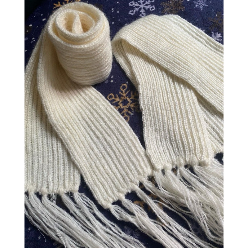 Jual (COD Gosend) [CLEARANCE SALE] Syal Scarf Leher Rajut HANDMADE ...