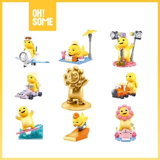 OHSOME Nailong Blind Box Gacha Set Koleksi Figure Nailong Series Nai Long Yellow Dino Mystery Box (1/9) - PRODUK RANDOM