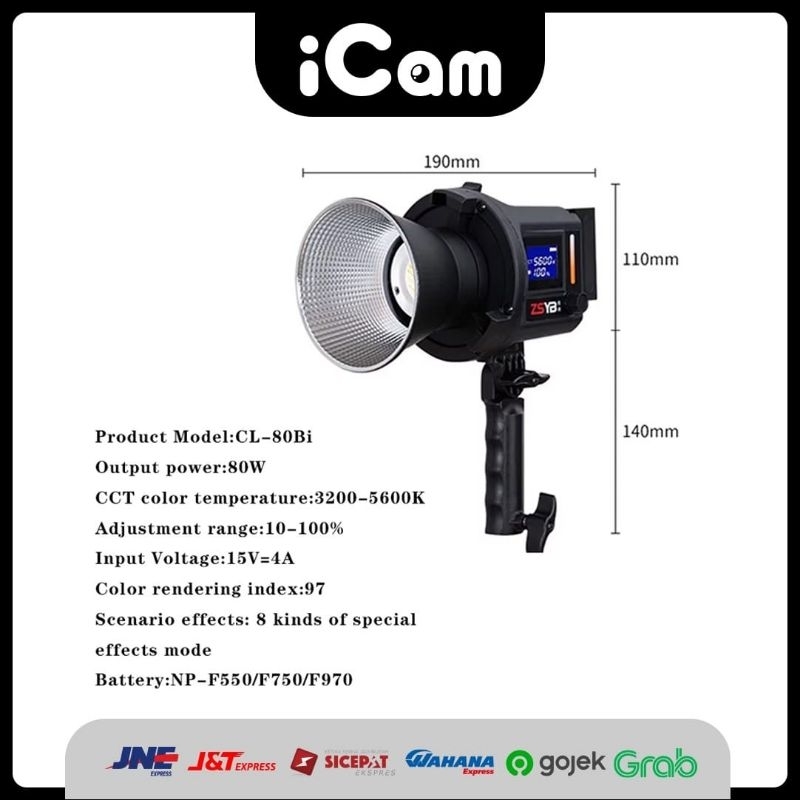 Jual Lampu Studio Moonlite GL-60 Bi-Color COB LED Video Light | Shopee ...