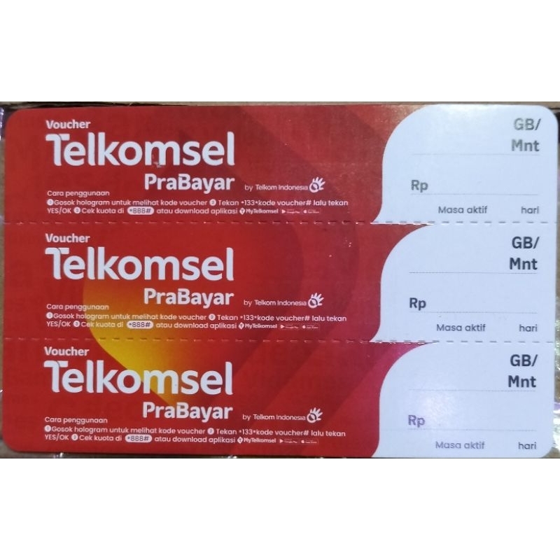 Jual Voucher kosongan Telkomsel khusus daerah Sumbagsel | Shopee Indonesia