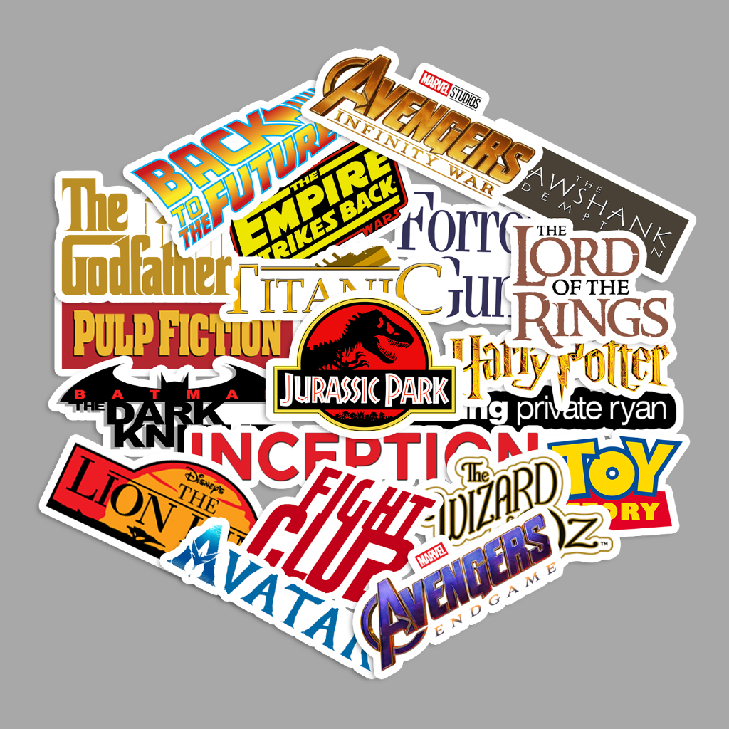 Jual STICKER PACK - BOX OFFICE MOVIES | STICKER KOPER STICKER TUMBLER ...