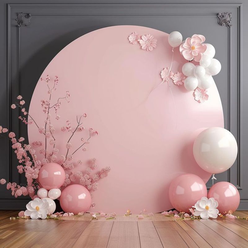 Jual backdrop bulat sarung stand bulat diameter 250cm | Shopee Indonesia