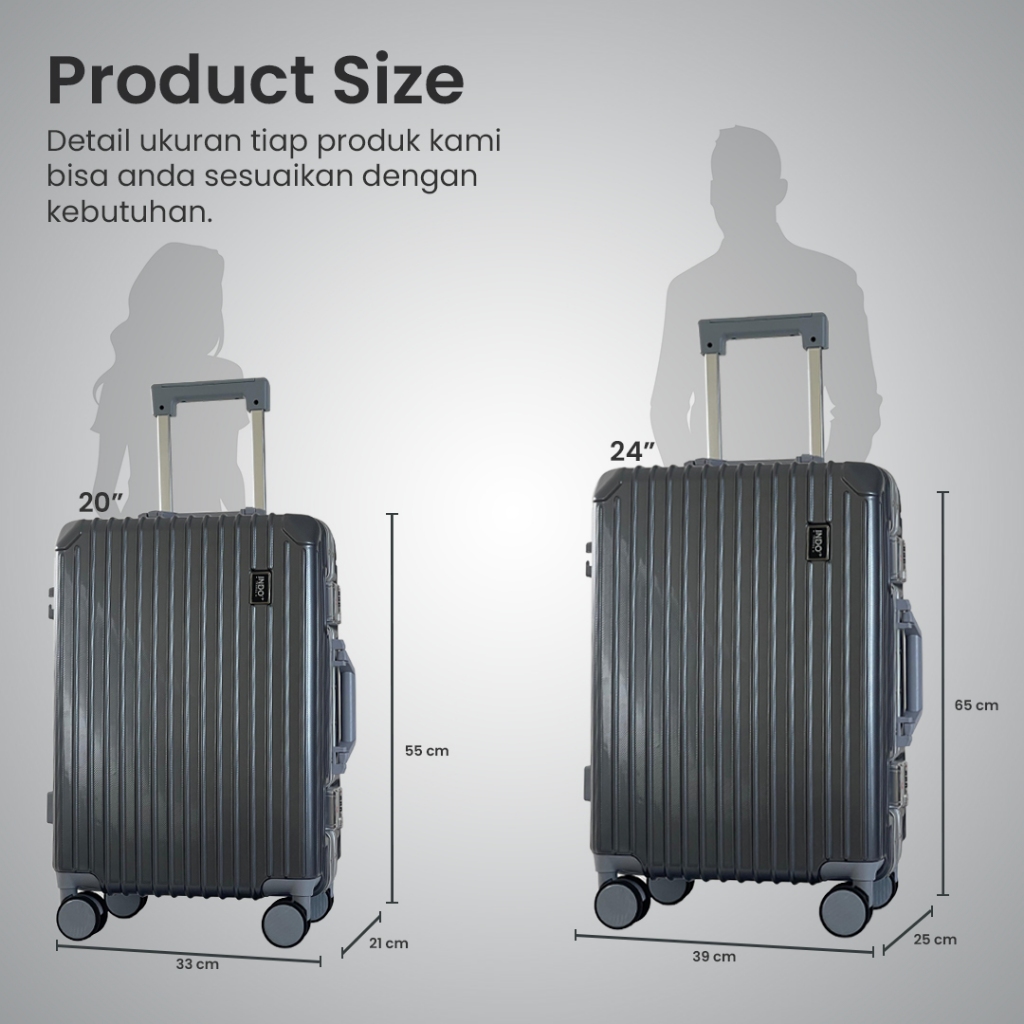 Jual Koper Kabin 20 Inch TSA Lock Koper Travel Anti Air Tahan Banting ...