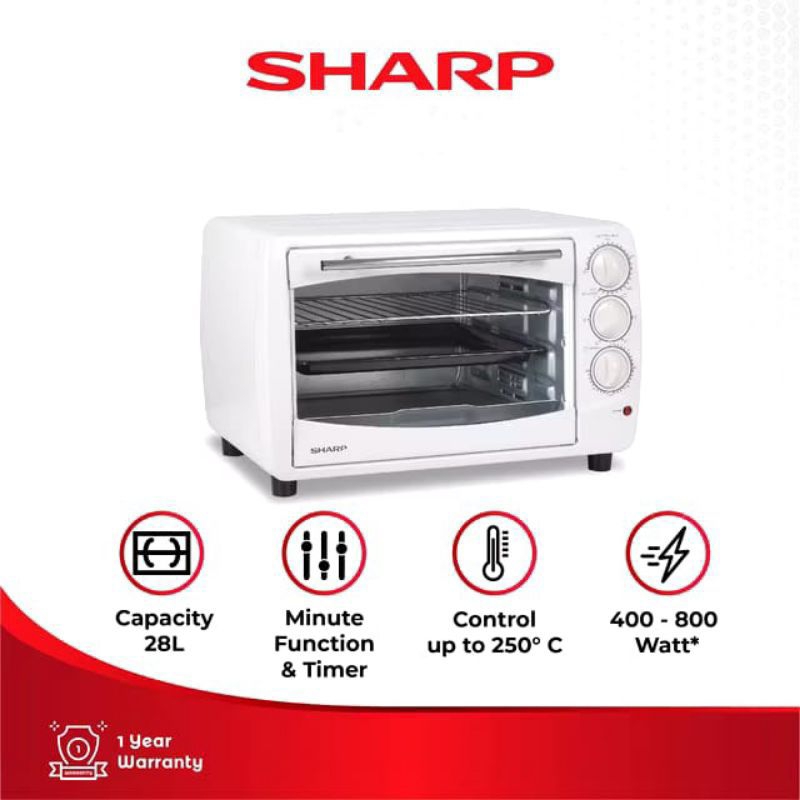 Jual SHARP Oven Listrik 28 Liter EO-28 WH / LPK | Shopee Indonesia