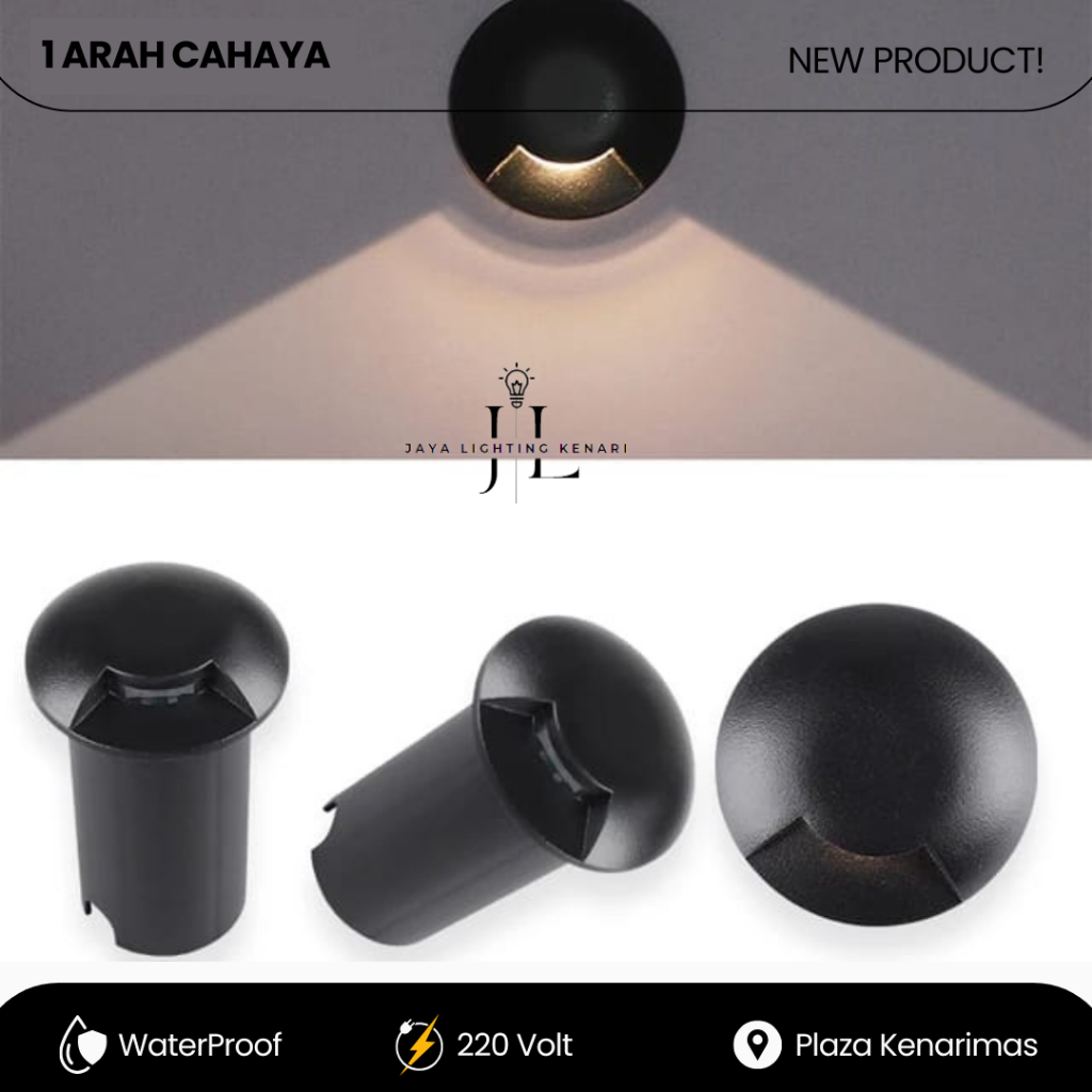 Jual Lampu Lantai Tanam Waterproof 1 Watt / Lampu Tanam Led 1 - 4 Arah ...